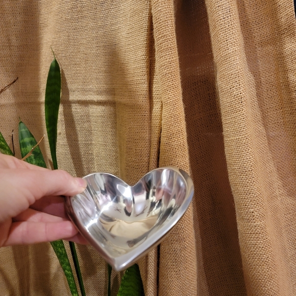 Nambe amore metal heart trinket dish - Picture 9 of 11